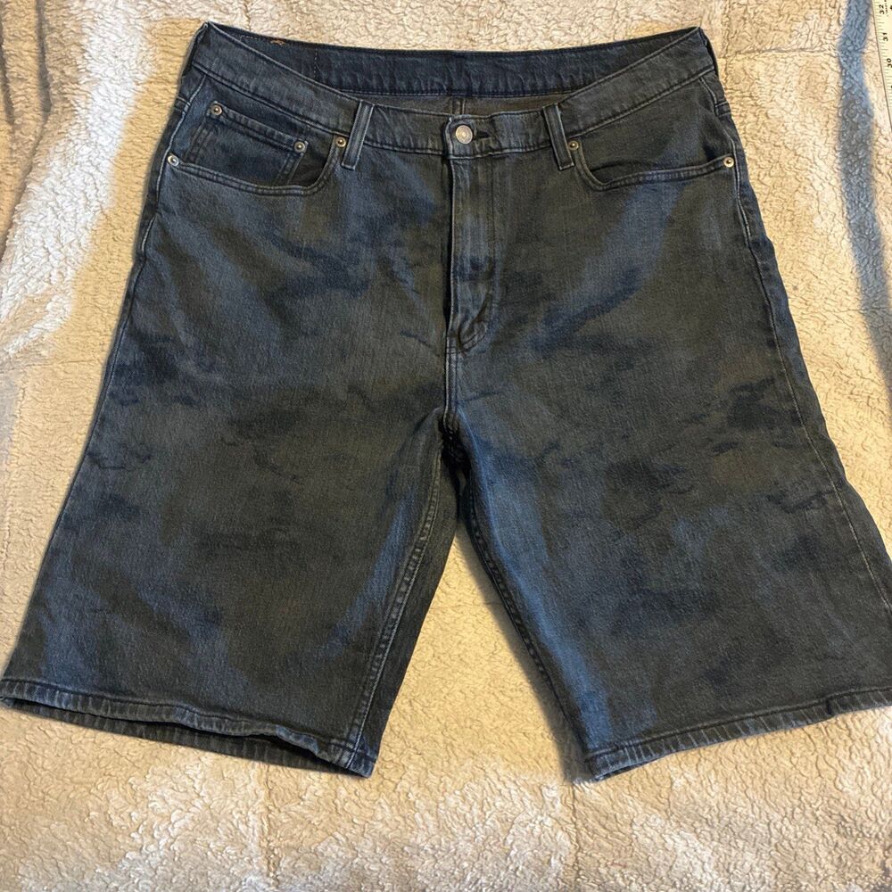 Levis 569 Shorts Mens 36 Blue Denim Loose Straight Adult Casual 25” Baggy Velvet